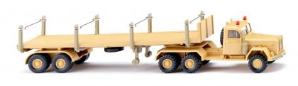 Wiking 051843 - H0 - Magirus Uranus Rungen-Sattelzug - sandgelb